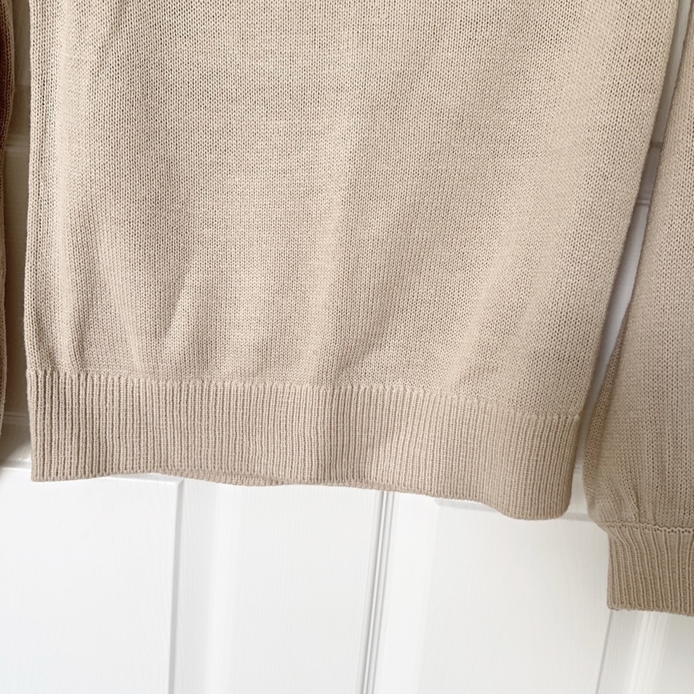 Belle by belldini Beige and Pink Patterned Sweater - Picture 5 of 7